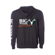 Big Woods Bucks Black Hoodie
