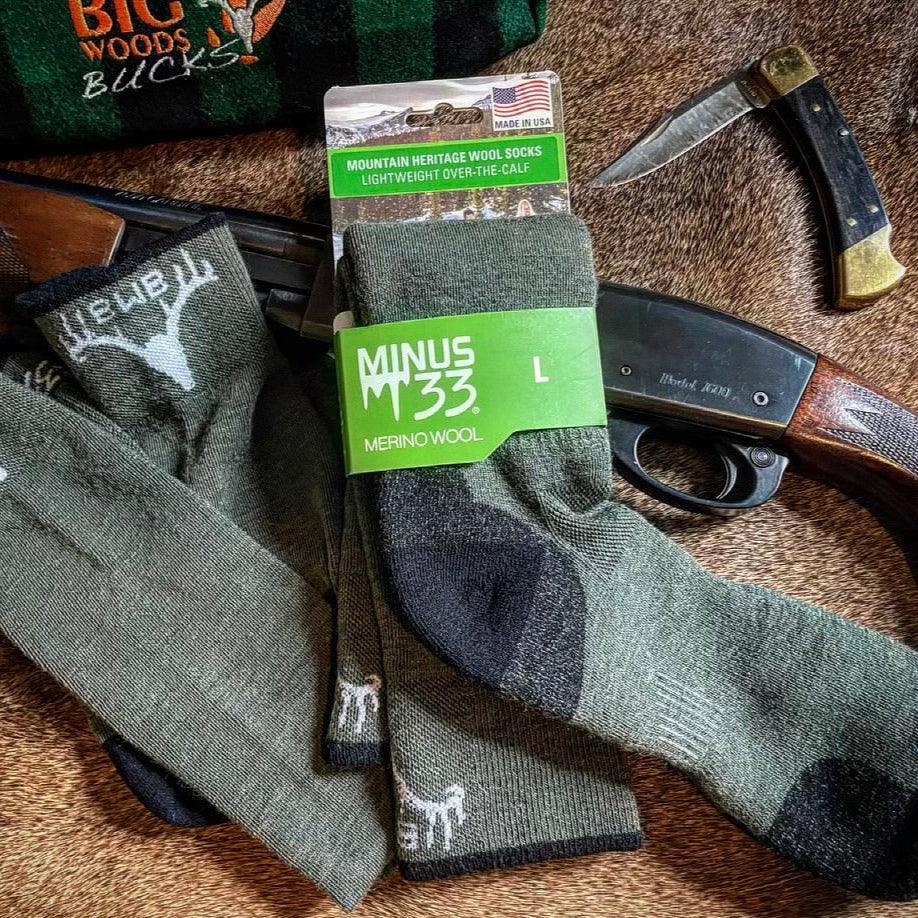 Big Woods Bucks Minus33 Wool Hunting Socks - Light Cushion