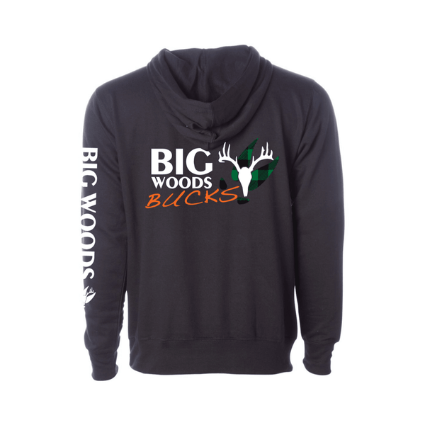 Big Woods Bucks Black Hoodie - Big Woods Bucks
