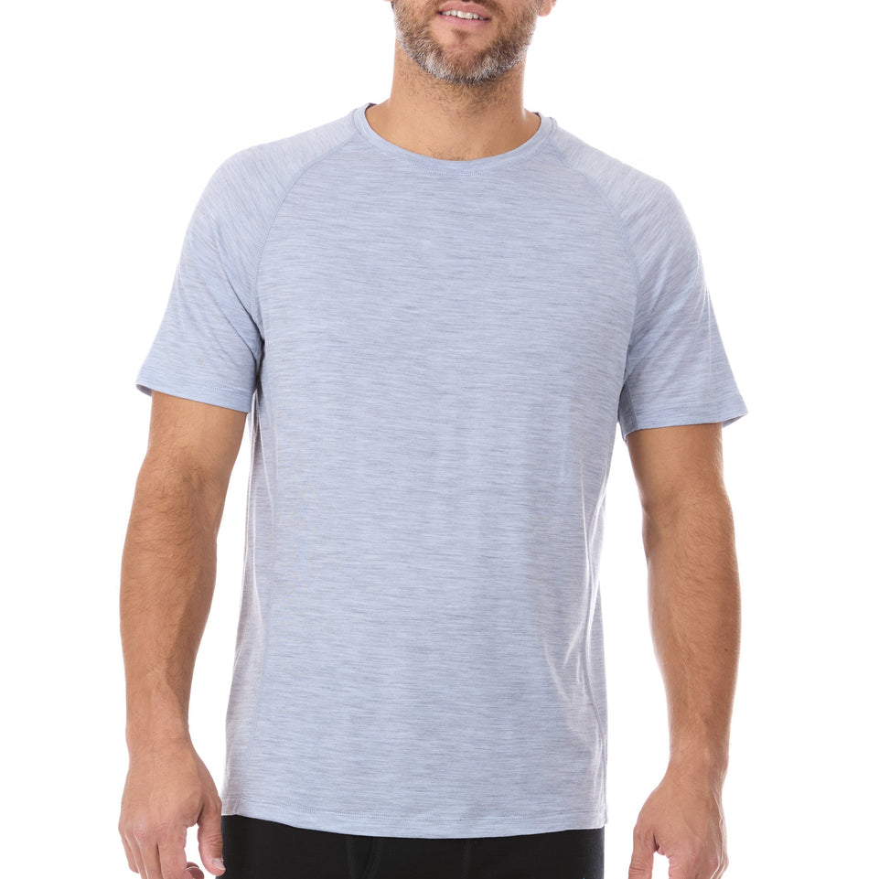 Microweight - Men's Wool Raglan T Shirt Woolverino
