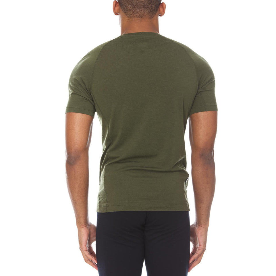 Microweight - Men's Wool Raglan T Shirt Woolverino