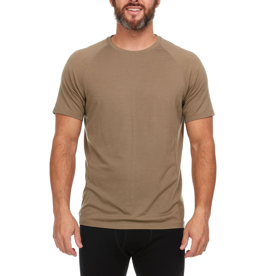 Microweight - Men's Wool Raglan T Shirt Woolverino