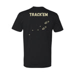 Track 'Em T-Shirt - Short Sleeve Black - 25% OFF