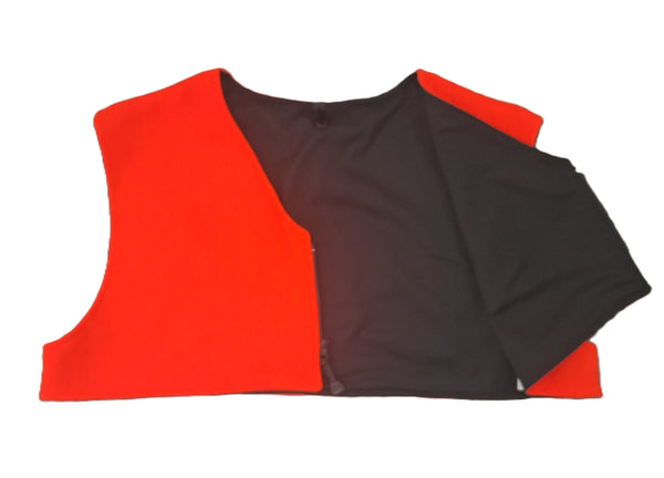 Big Woods Bucks 24 oz Wool Blaze Orange Zippered Cape
