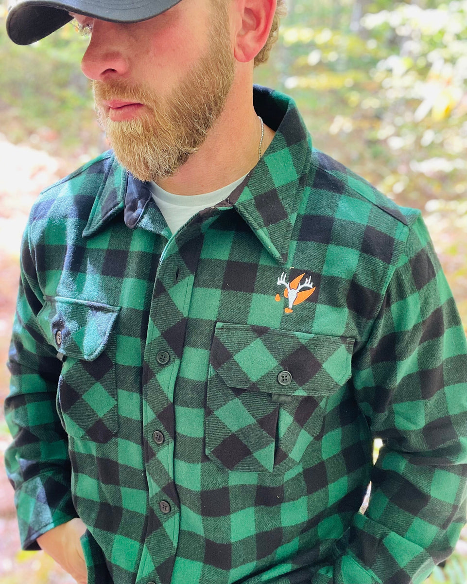 Big Woods Bucks Sportsman Guide Shirt White Mountain Woolen