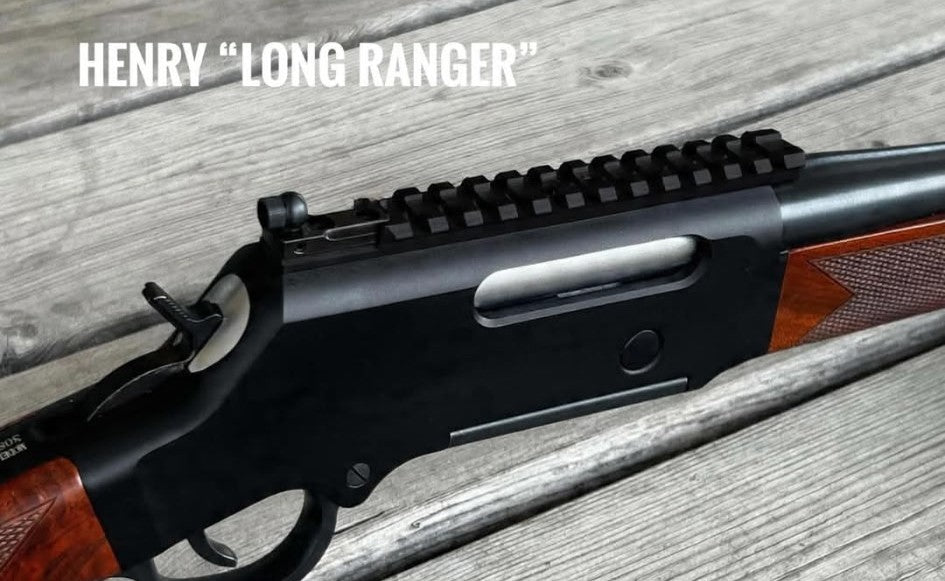 Skinner BWB Tracker Series Picatinny Rail with Integrated Peep Sight for Henry/BWB Long Ranger Carbine and Regular Rifles