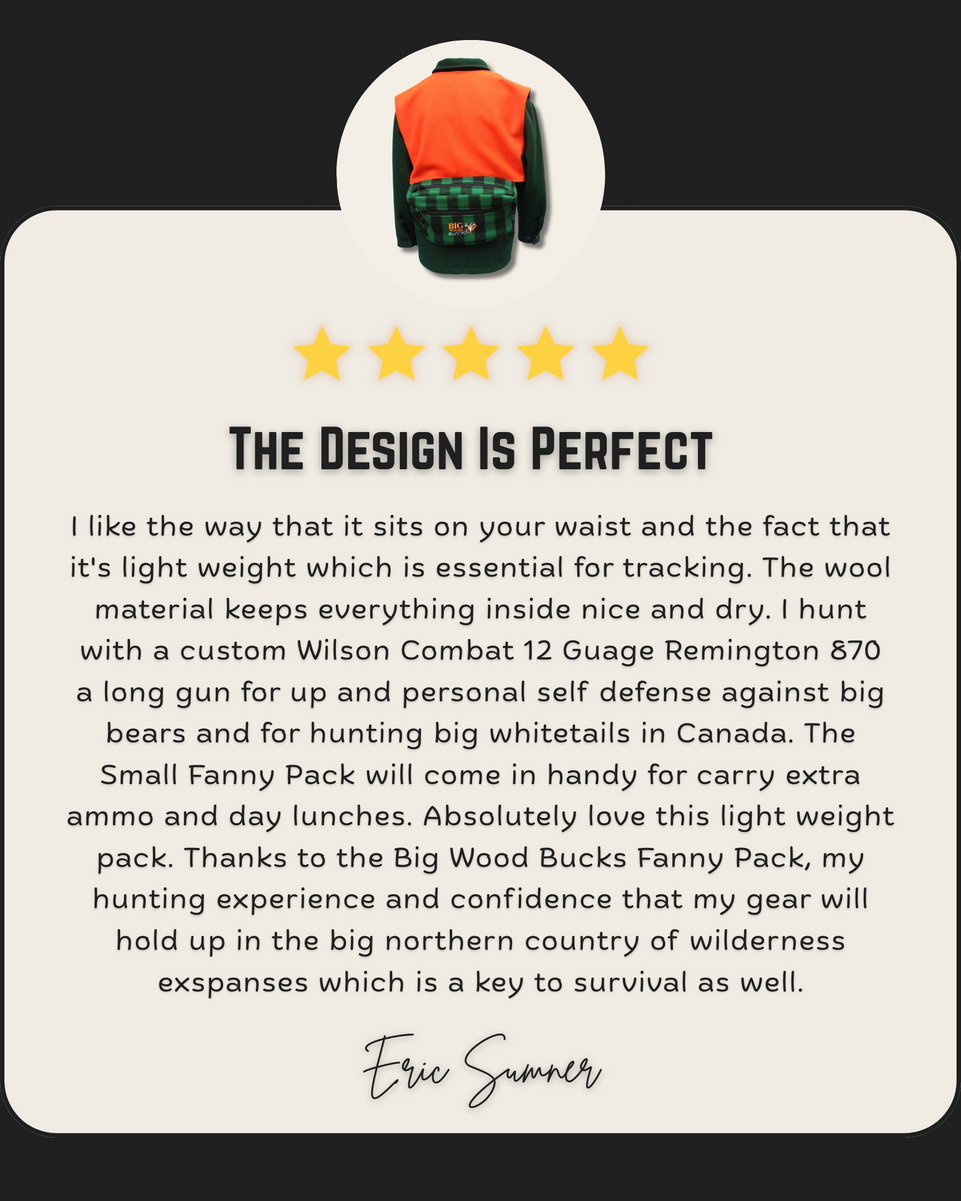 Small Wool Hunting Fanny Pack – Made in USA