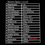 Skinner Scope 1-6X24 Dot Illum