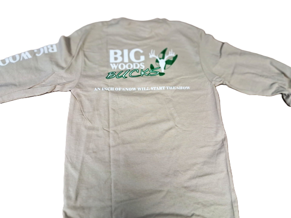 T-Shirt Beige "An Inch of Snow..."