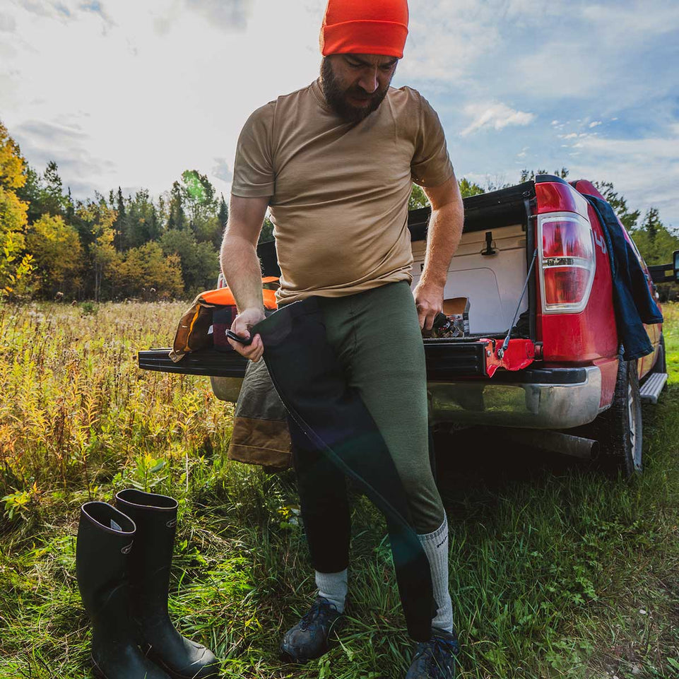 Heavyweight - Chugach Men's Zip-Off 3/4 Bottoms 100% Merino Wool