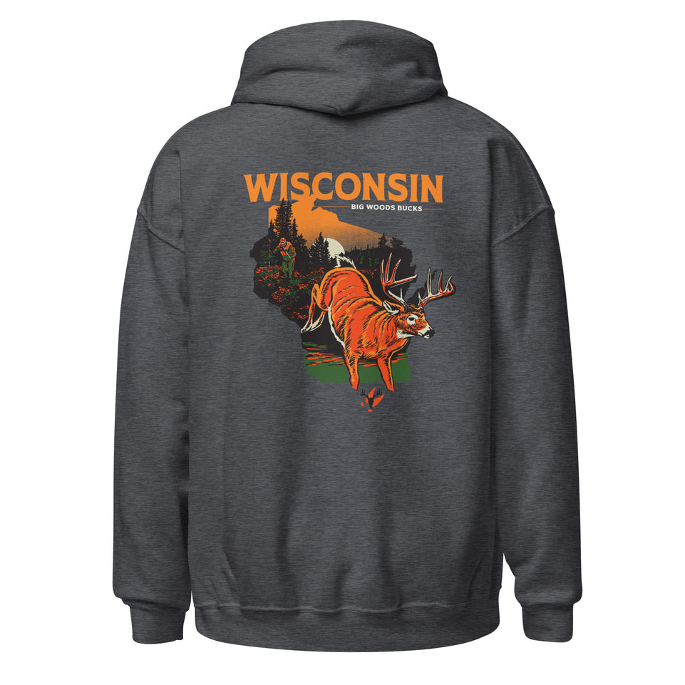 Big Woods Bucks Wisconsin Hoodie