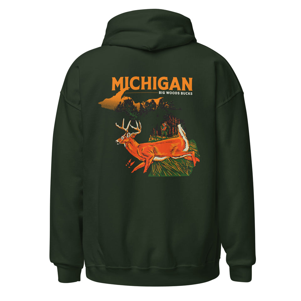 Big Woods Bucks Michigan Hoodie