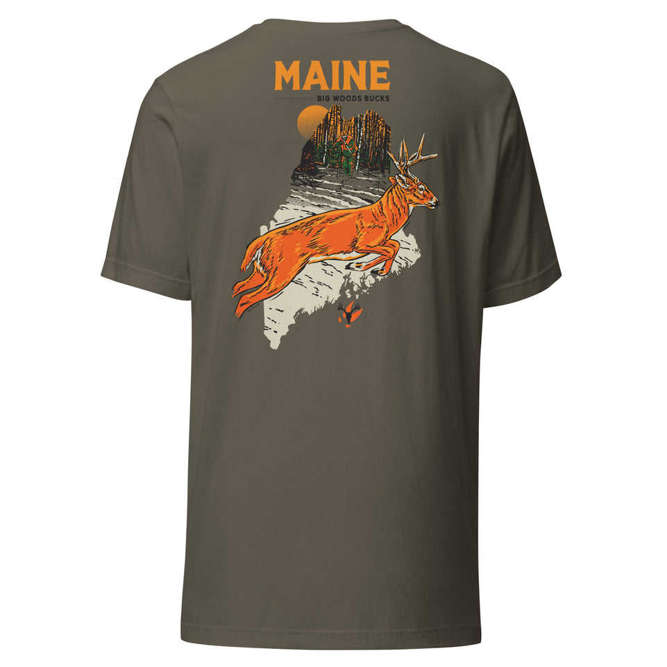 Big Woods Bucks Maine T-Shirt