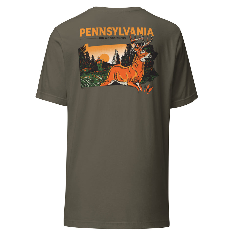 Big Woods Bucks Pennsylvania T-Shirt