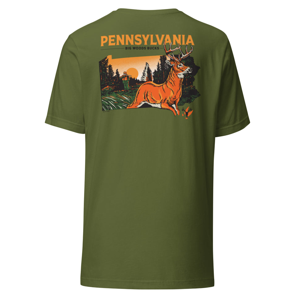 Big Woods Bucks Pennsylvania T-Shirt